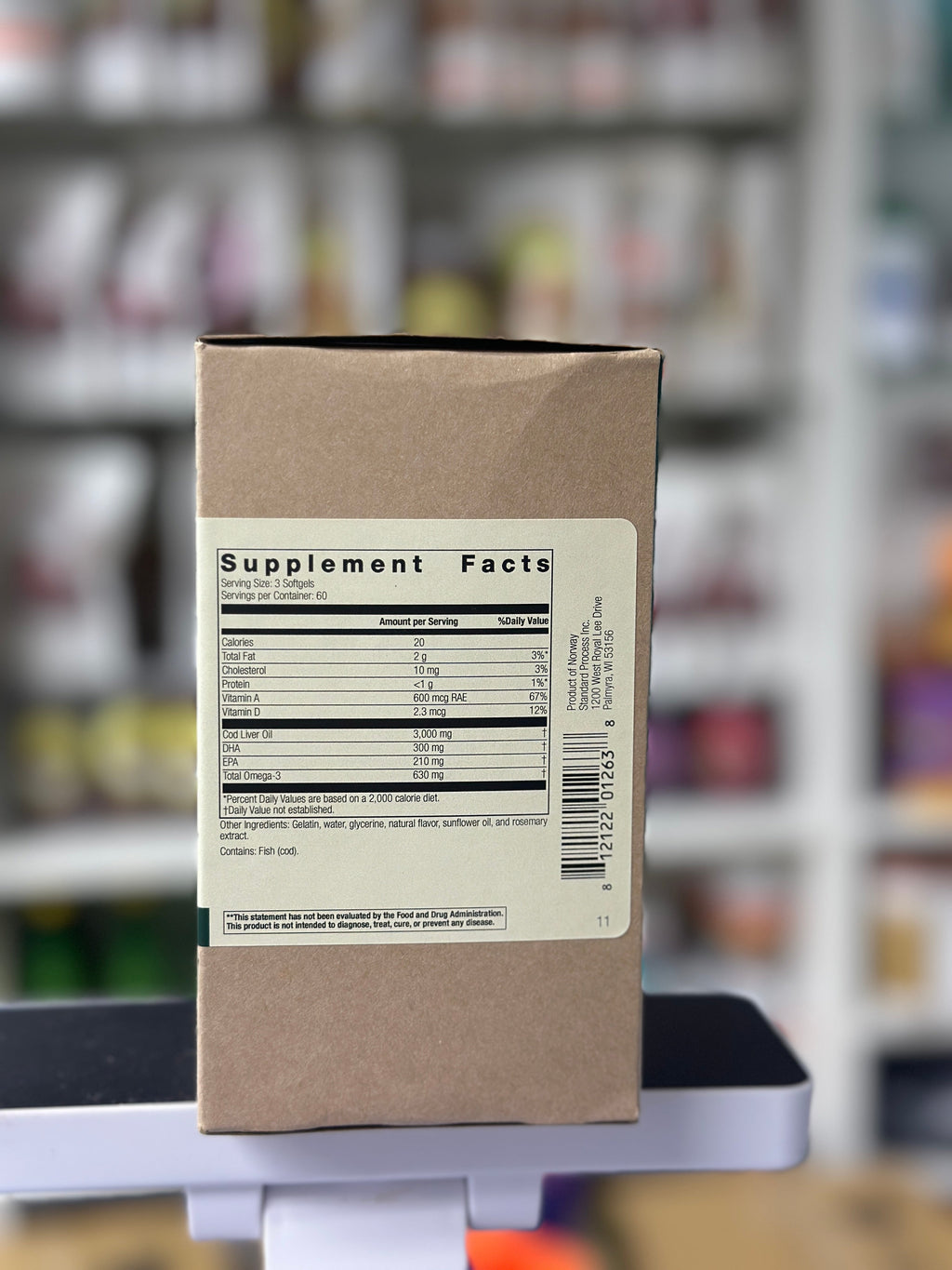 (預訂PRE-ORDER)Cod Liver Oil, 180 Softgels鱼肝油， 180 软胶囊