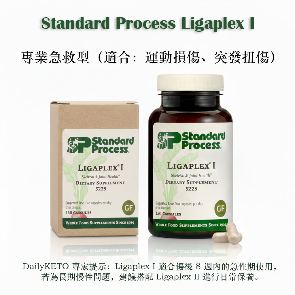 (預訂PRE-ORDER)Standard Process Ligaplex® I (150粒)｜急救關節扭傷拉傷、術後組織修復，全食物營養支持行動力