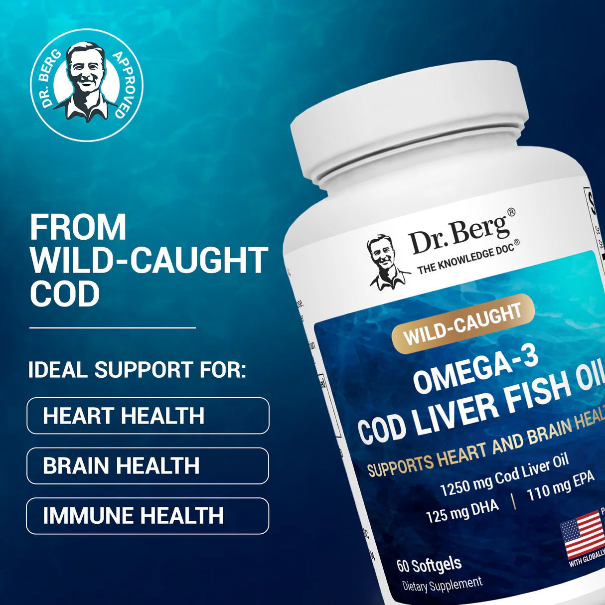 (預訂PRE-ORDER)新品上市|鱈魚肝油膠囊Cod Liver Oil Capsules