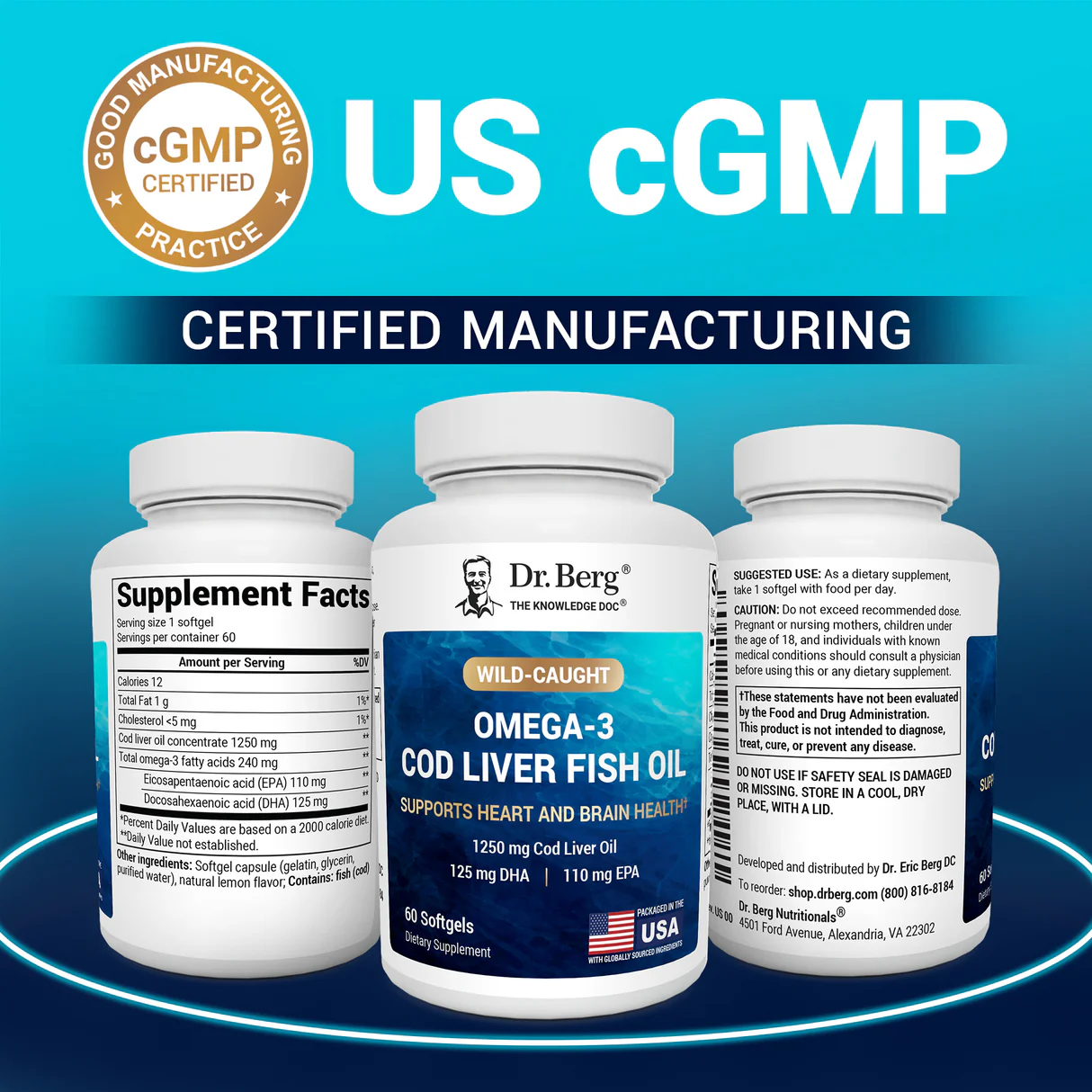 (預訂PRE-ORDER)新品上市|鱈魚肝油膠囊Cod Liver Oil Capsules