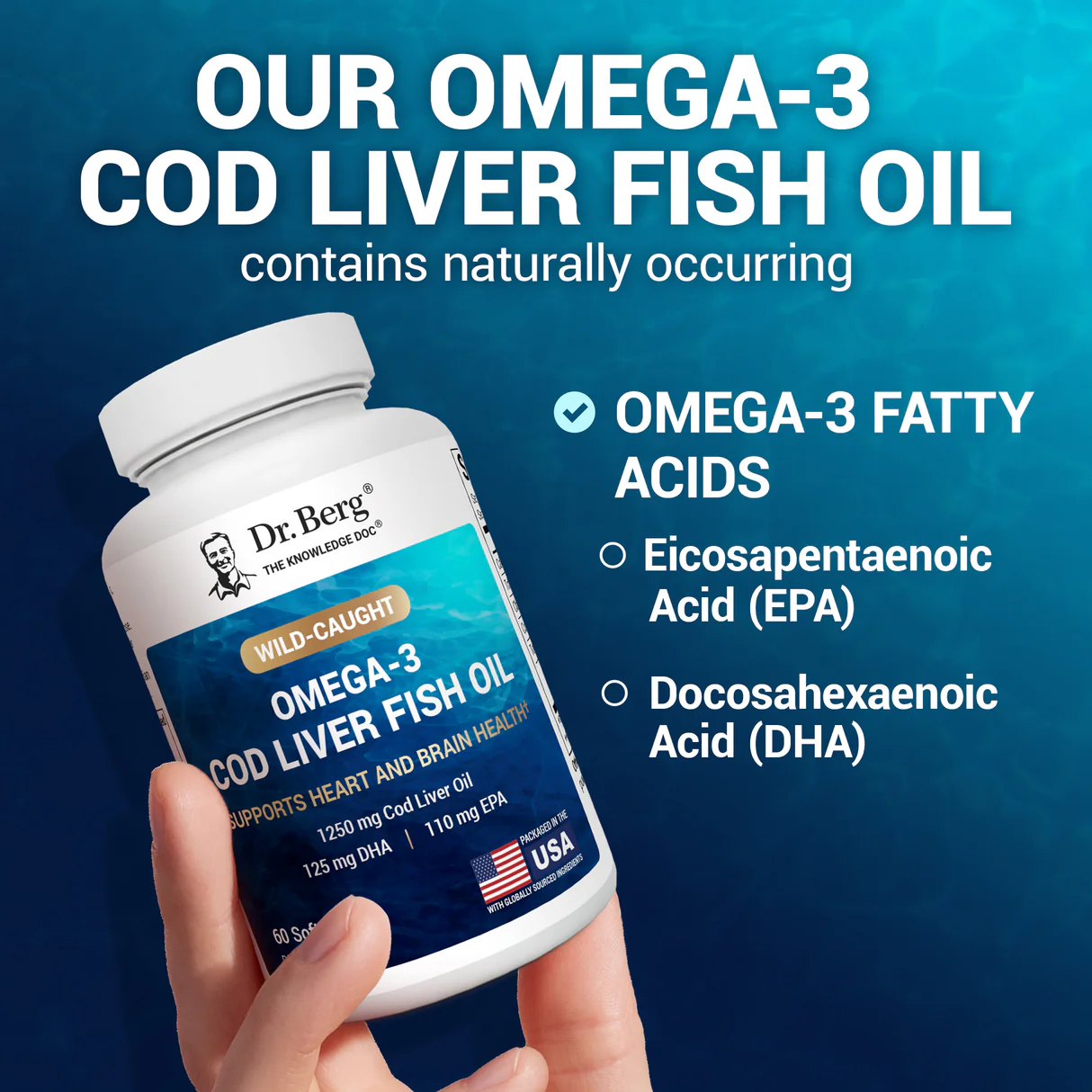 (預訂PRE-ORDER)新品上市|鱈魚肝油膠囊Cod Liver Oil Capsules