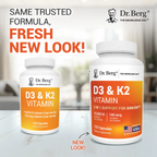 (預訂PRE-ORDER)【黃金補鈣搭檔/舒緩眩暈】Dr. Berg 頂級維他命D3+K2 複合配方 | 改善骨質疏鬆 提升免疫力 告別轉季敏感 生酮斷食補品Dr. Berg's Vitamin D3 K2｜维生素D3&K2