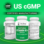(預訂PRE-ORDER)天然維生素 B1+ 蒜硫胺與 B 複合物混合物 - 60 粒膠囊(Natural Vitamin B1+ Allithiamine with B Complex Blend - 60 Capsules)