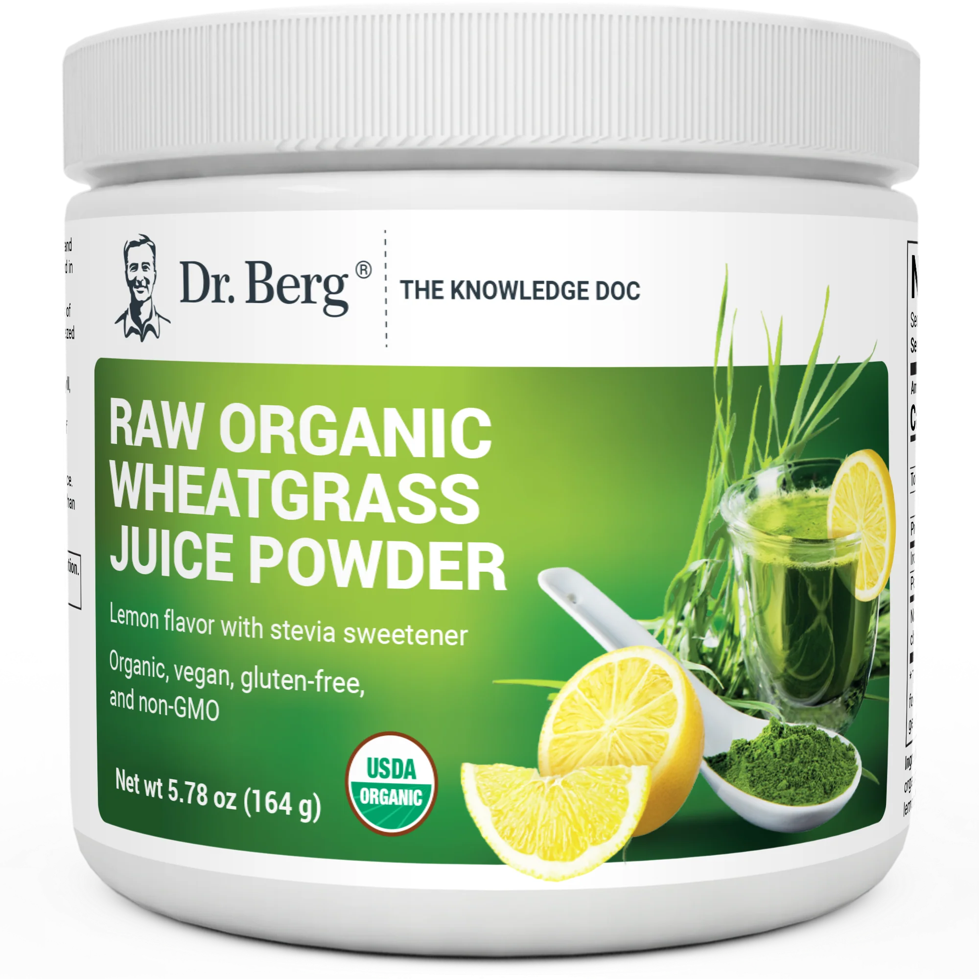 (預訂PRE-ORDER)Organic Raw Wheatgrass Juice Powder Lemon｜有機生小麥草汁粉檸檬164G