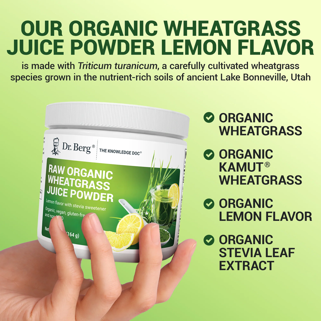 (預訂PRE-ORDER)Organic Raw Wheatgrass Juice Powder Lemon｜有機生小麥草汁粉檸檬164G