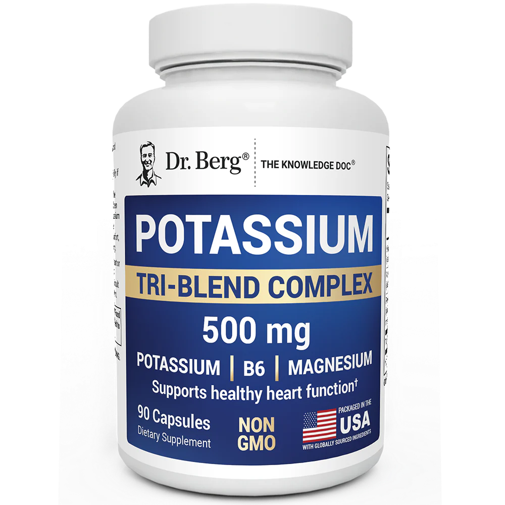 (預訂PRE-ORDER)鉀三合一複合配方 (Potassium Tri-Blend) 90粒｜500mg 檸檬酸鉀/蘋果酸鉀/碳酸氫鉀+鎂+B6｜支持心臟與神經健康