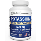 (預訂PRE-ORDER)鉀三合一複合配方 (Potassium Tri-Blend) 90粒｜500mg 檸檬酸鉀/蘋果酸鉀/碳酸氫鉀+鎂+B6｜支持心臟與神經健康