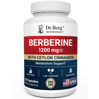 (預訂PRE-ORDER)Dr. Berg 柏格醫生 小檗鹼+錫蘭肉桂強效膠囊 (60粒裝)｜5合1黃金科學配方，全面啟動低碳代謝力！
