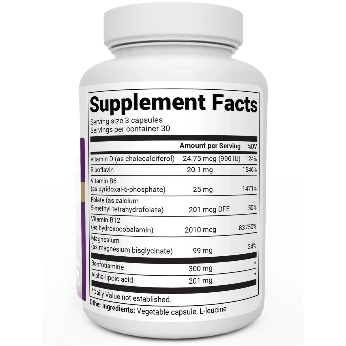 Nerve Support with Benfotiamine | 90 Capsules