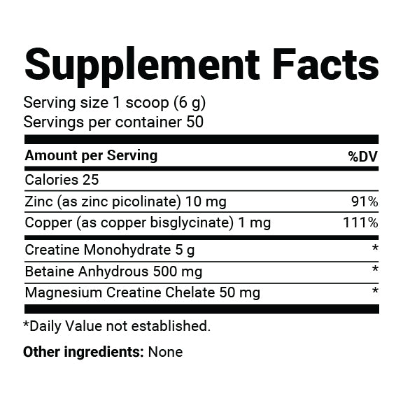 Dr. Berg Creatine Monohydrate Powder with Minerals 柏格醫生複合一水肌酸粉 (300g / 50份)