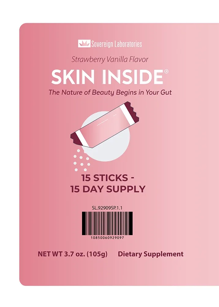 SOVEREIGN LABORATORIES【腸道調理 X 緊緻抗老】Skin Inside® 專利膠原初乳美肌沖劑 (含 VERISOL®) – 15條隨身裝