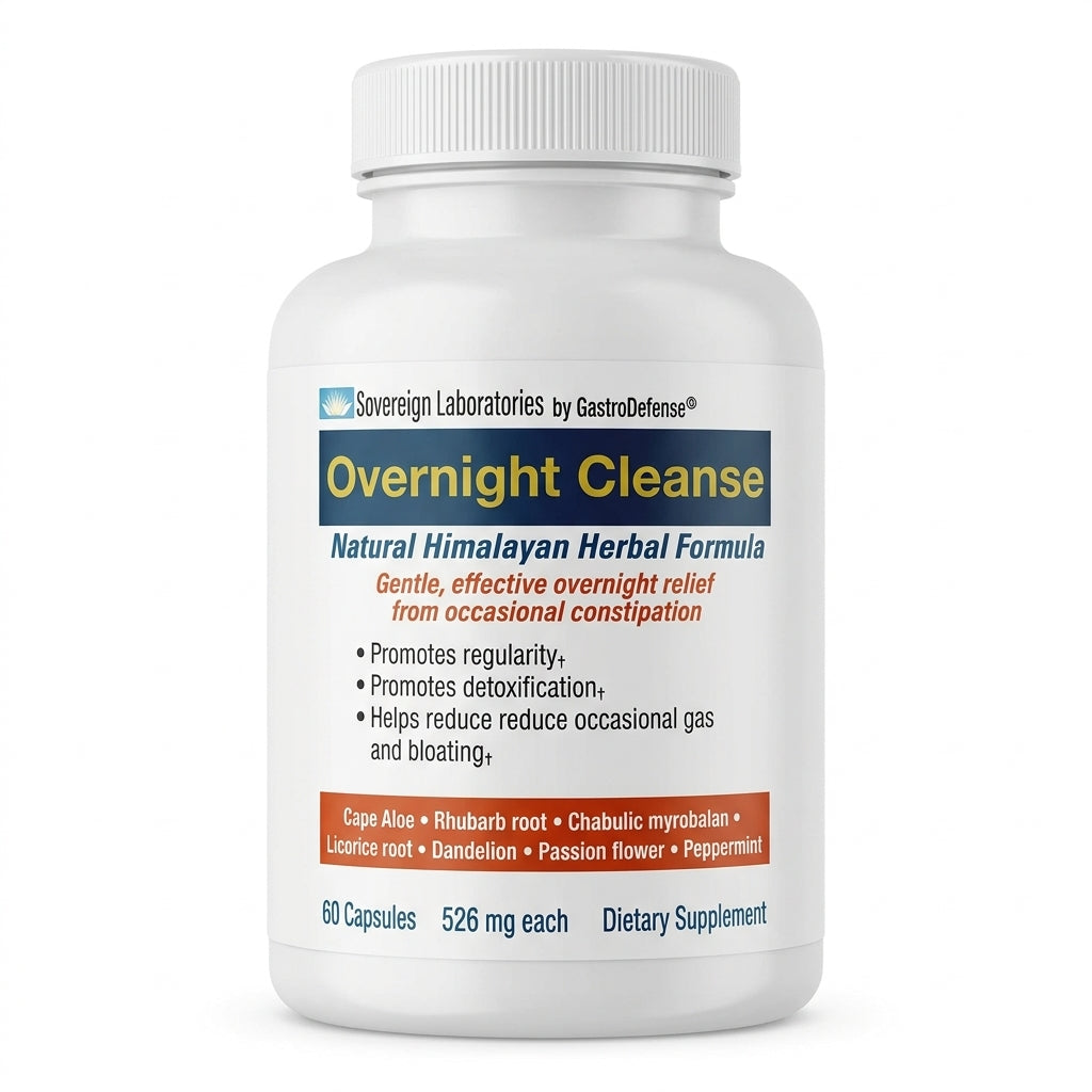 【舒緩偶發便秘】GastroDefense® 草本清腸隔夜膠囊 – 60粒裝