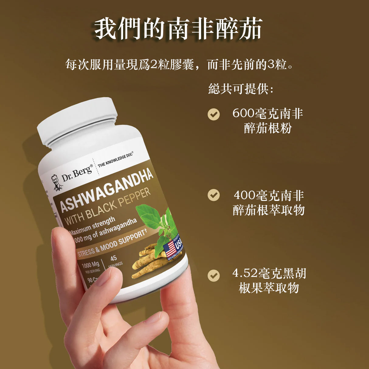 (預訂PRE-ORDER)Ashwagandha with Black Pepper｜黑胡椒南非醉茄