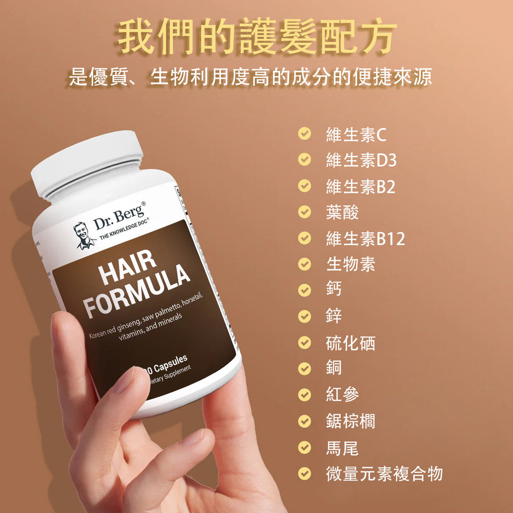 (預訂PRE-ORDER)HAIR FORMULA｜護髮配方 90粒