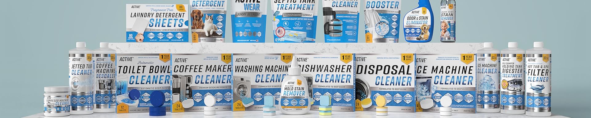 (預訂PRE-ORDER)【ACTIVE】洗衣機強效除垢錠(24入)｜12個月超值裝｜深層去污除異味｜HE前置及頂開式全適用｜天然環保化糞池安全｜徹底瓦解內桶與密封條垢｜潔淨除臭救星