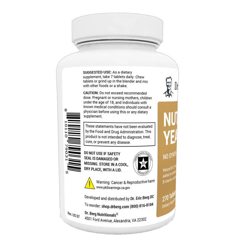 (預訂PRE-ORDER)Nutritional Yeast Tablets｜營養酵母片 270片
