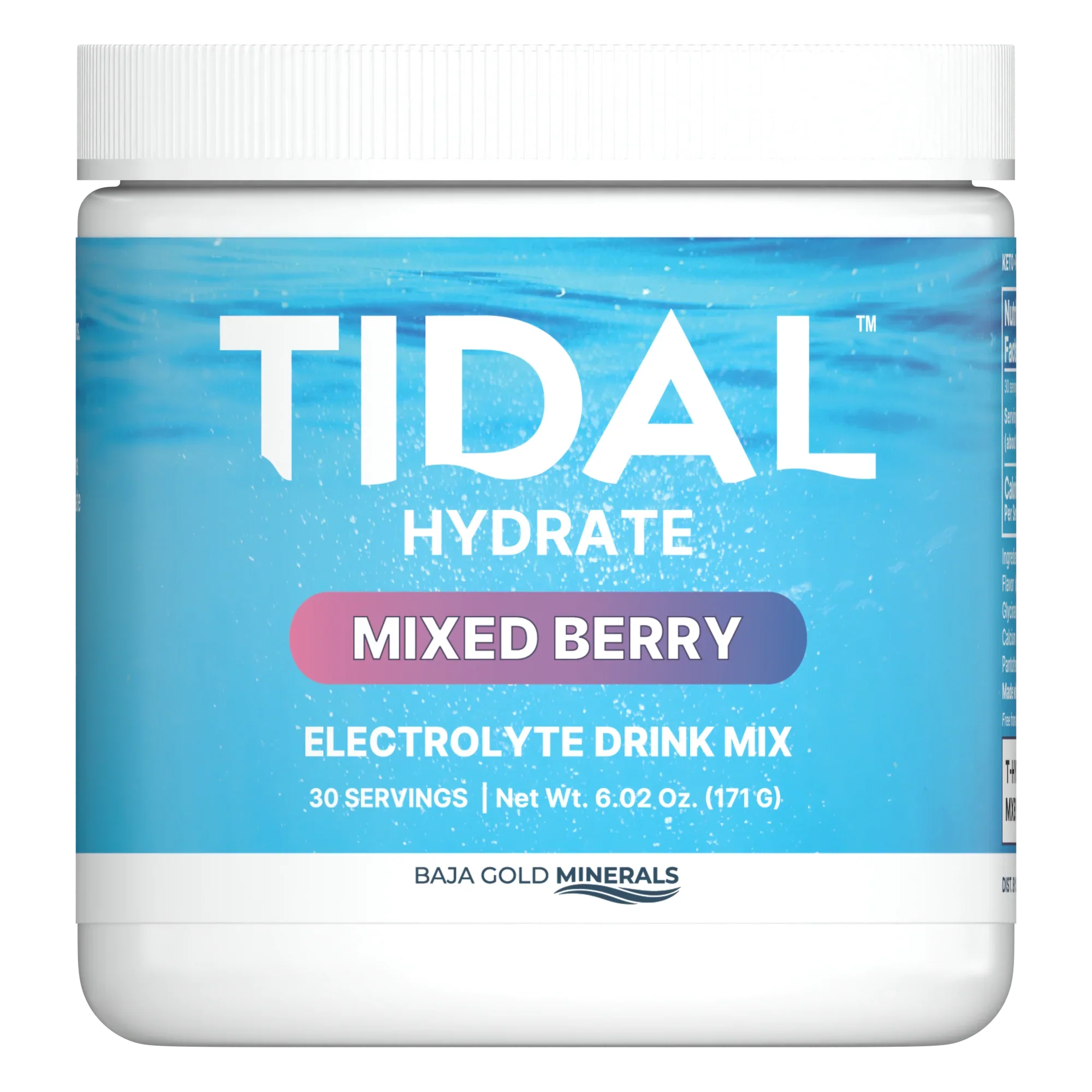 [新品搶先預售中】TIDAL™ Hydrate / Hydrate Core 日常深層水合電解質粉（日常清爽補水 / 原味純粹版）