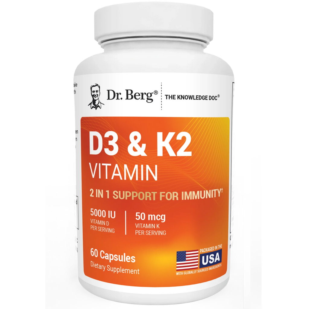 (預訂PRE-ORDER)【黃金補鈣搭檔/舒緩眩暈】Dr. Berg 頂級維他命D3+K2 複合配方 | 改善骨質疏鬆 提升免疫力 告別轉季敏感 生酮斷食補品Dr. Berg's Vitamin D3 K2｜维生素D3&K2