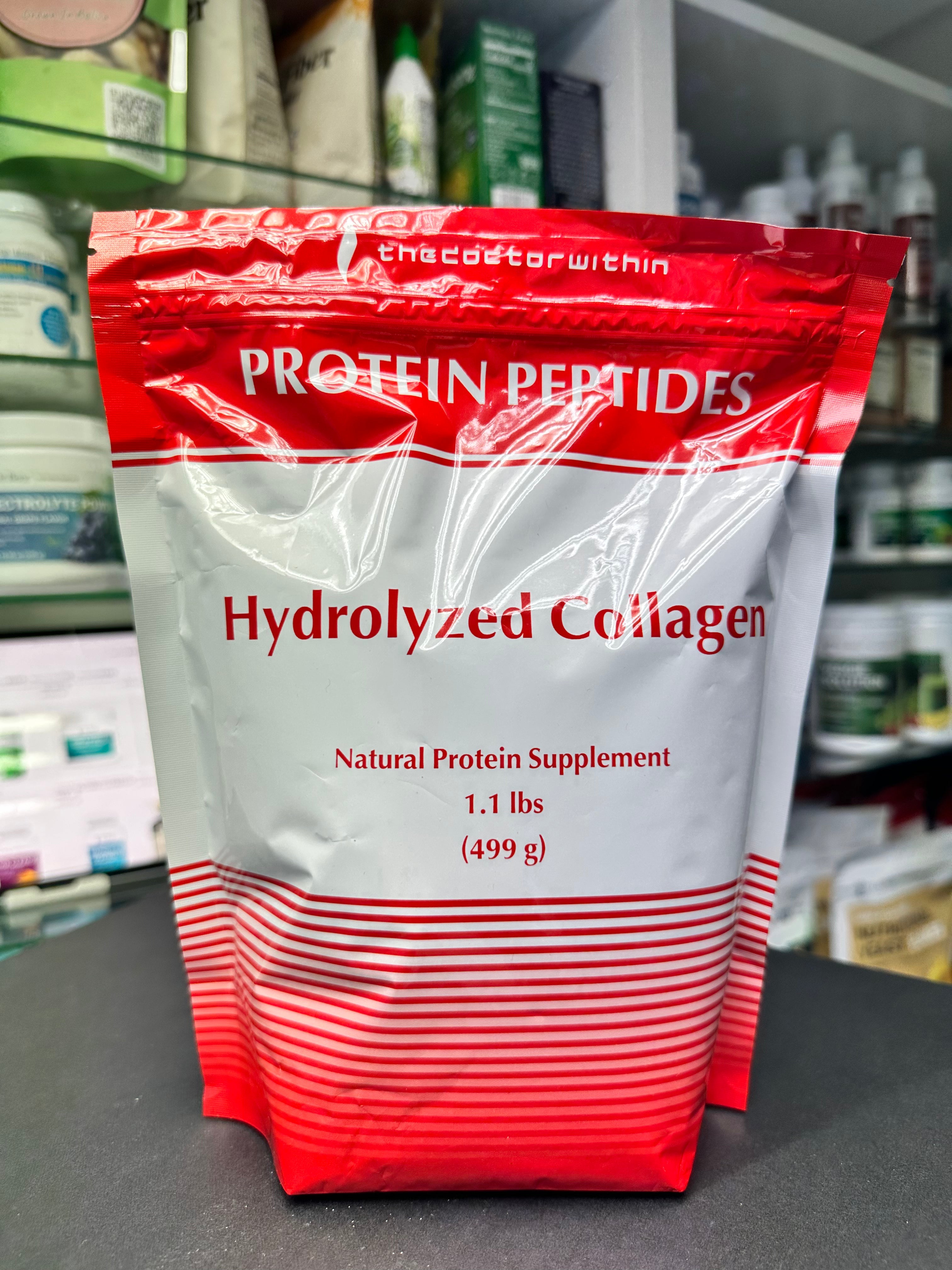 (預訂PRE-ORDER)【極致吸收】水解膠原蛋白胜肽 (Hydrolyzed Collagen) | 3000Da 微分子 | 關節修復 & 皮膚緊緻 | 純淨無添加499克/袋 —— 重塑身體健康的建築基石
