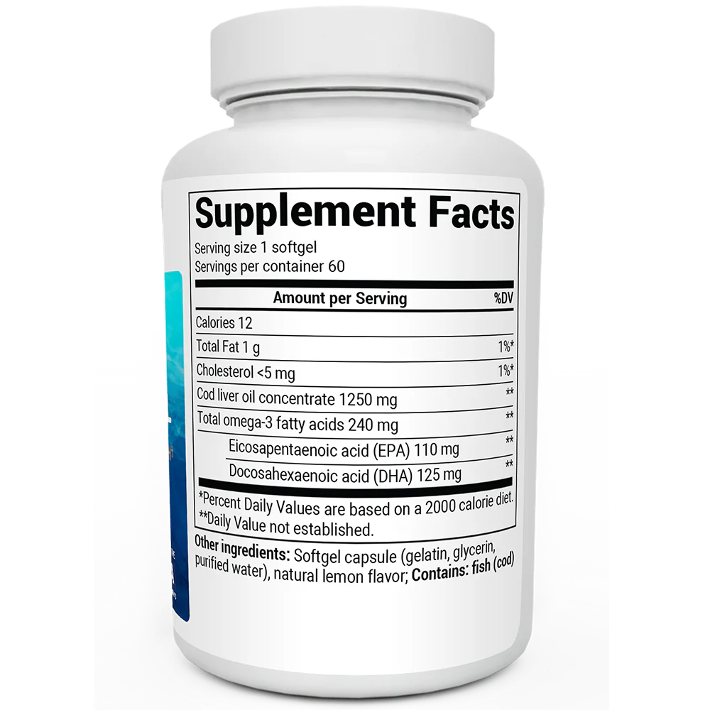 (預訂PRE-ORDER)新品上市|鱈魚肝油膠囊Cod Liver Oil Capsules