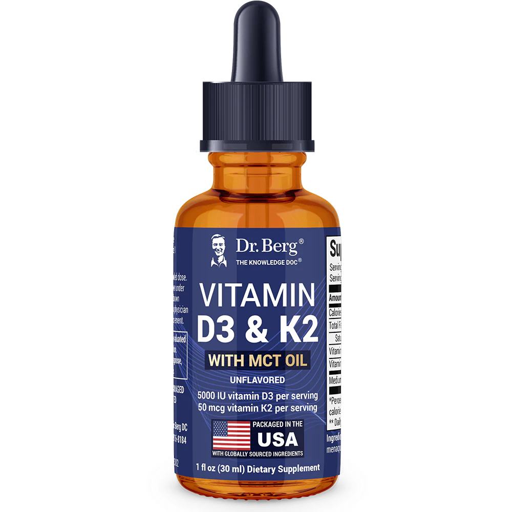 (預訂PRE-ORDER)【黃金補鈣搭檔/舒緩眩暈】Dr. Berg 頂級維他命D3+K2 複合配方 | 改善骨質疏鬆 提升免疫力 告別轉季敏感 生酮斷食補品Dr. Berg's Vitamin D3 K2｜维生素D3&K2