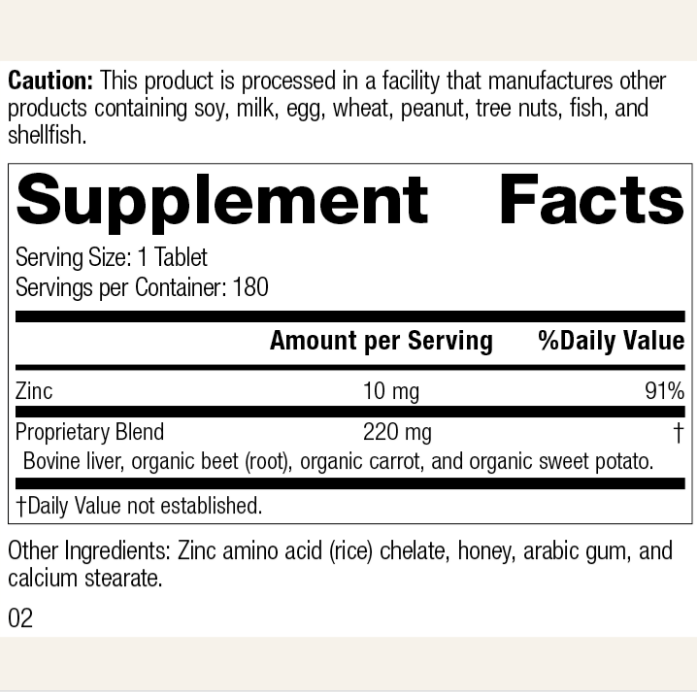 （預訂PRE-ORDER) Zinc Chelate™, 180 Tablets锌螯合物™， 180 片