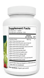 (預訂PRE-ORDER)Organic Greens Superfood - Cruciferous Blend - 250 tablets｜有機綠色超級食品 - 十字花科混合物 - 250 片