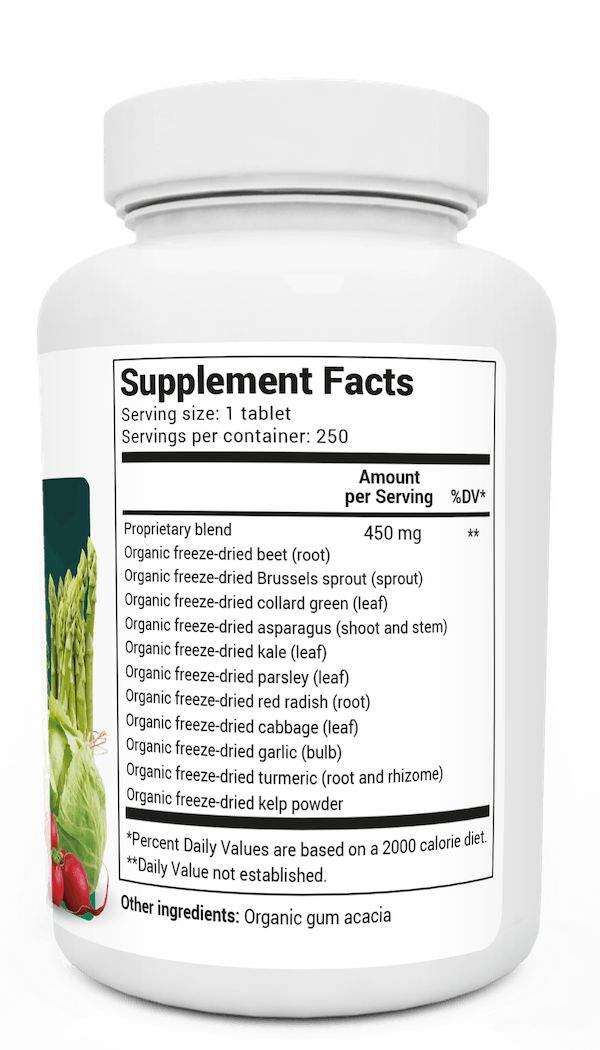 (預訂PRE-ORDER)Organic Greens Superfood - Cruciferous Blend - 250 tablets｜有機綠色超級食品 - 十字花科混合物 - 250 片